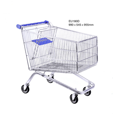 Unfolding Good Quality Large Capacity Retail Metal Hand Push Trolley