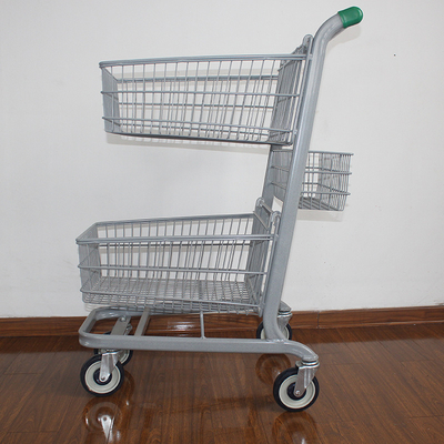 Eco-friendly American Metal Supermarket Shopping Cart /150L Shopping Trolley / Supermarket Trolley