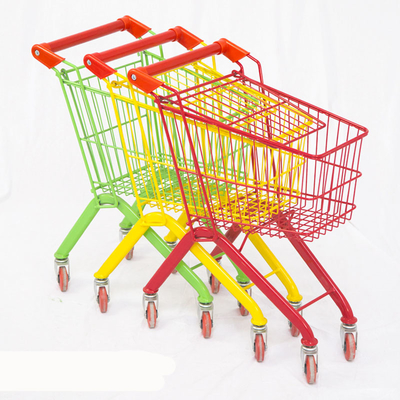 Rustproof Colorful Mini Supermarket Shopping Trolley For Kids